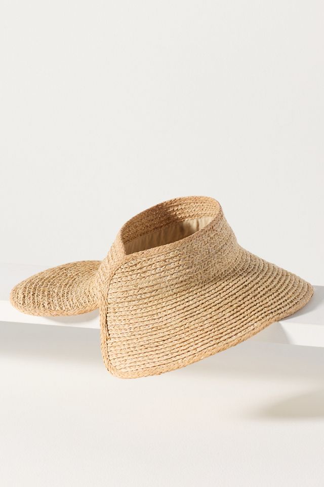 Hat Attack Raffia Visor #1