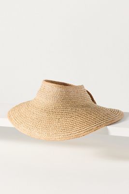 Hat Attack Raffia Visor