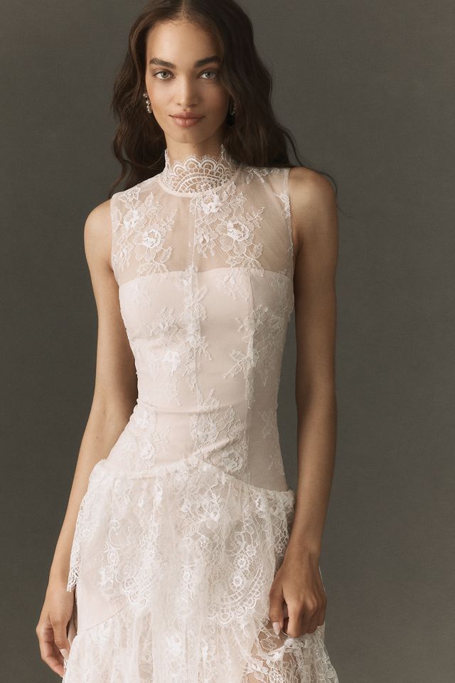 BHLDN Lace Tiered Maxi Dress #3