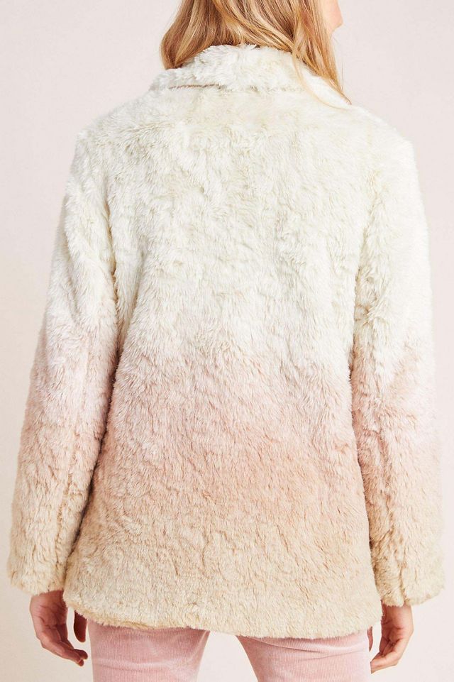 Ombr? Faux-Fur Coat #2