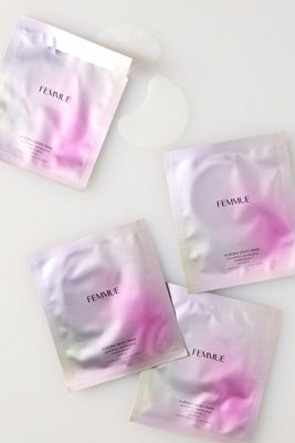 Femmue Aurora Dewy De-Puffing & Revitalizing Eye Masks, Set of 4