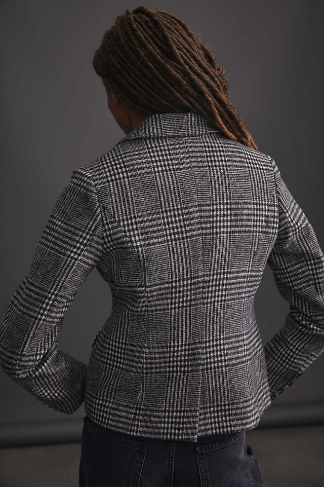 Bagatelle Short Plaid Blazer #1
