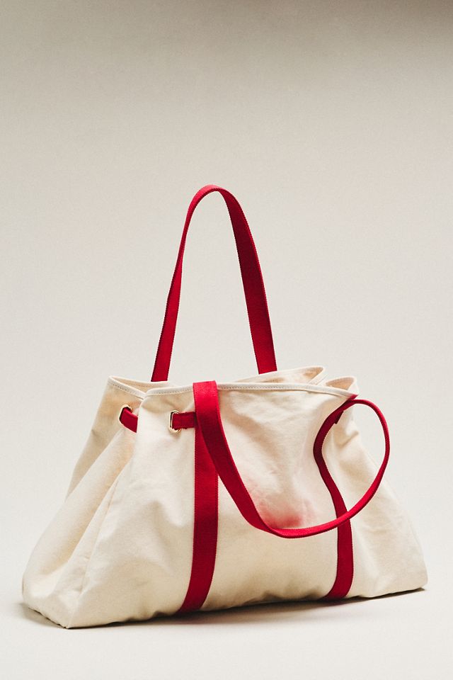 By Anthropologie Slouchy Canvas Tote Bag #1
