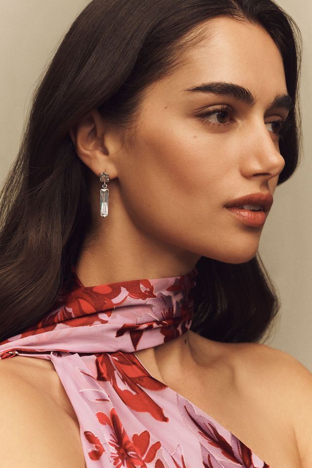 Regal Crystal Drop Earrings #2