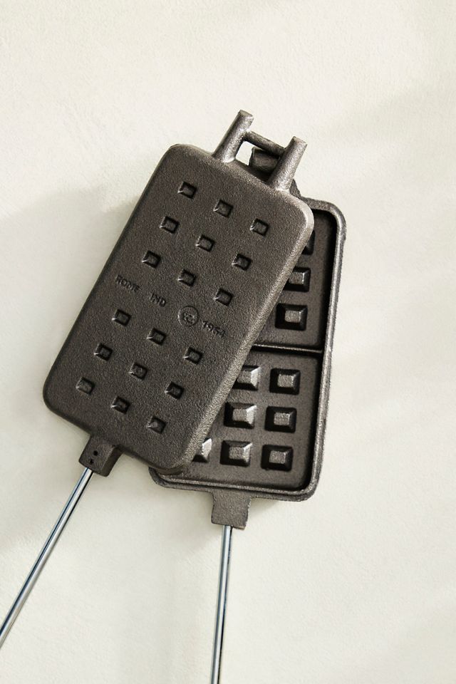 Cast Iron Fireside Waffle Iron #1