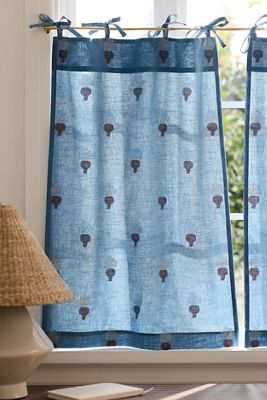 Cheyenne Cotton Jacquard Icon Cafe Curtains, Set of 2