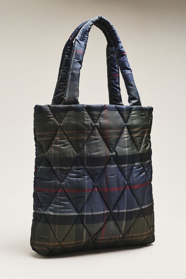 
Barbour Tartan Arlene Quilted Tote Bag #1