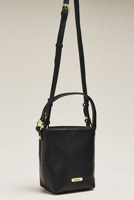 Barbour Cedar Mini Leather Bucket Bag