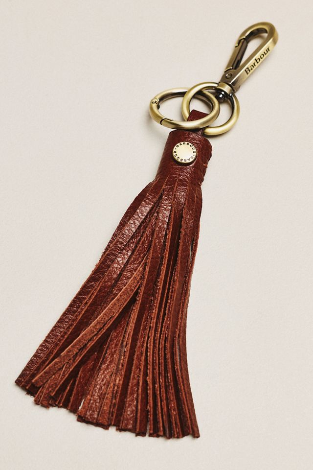 Barbour Tassle Leather Bag Charm #1