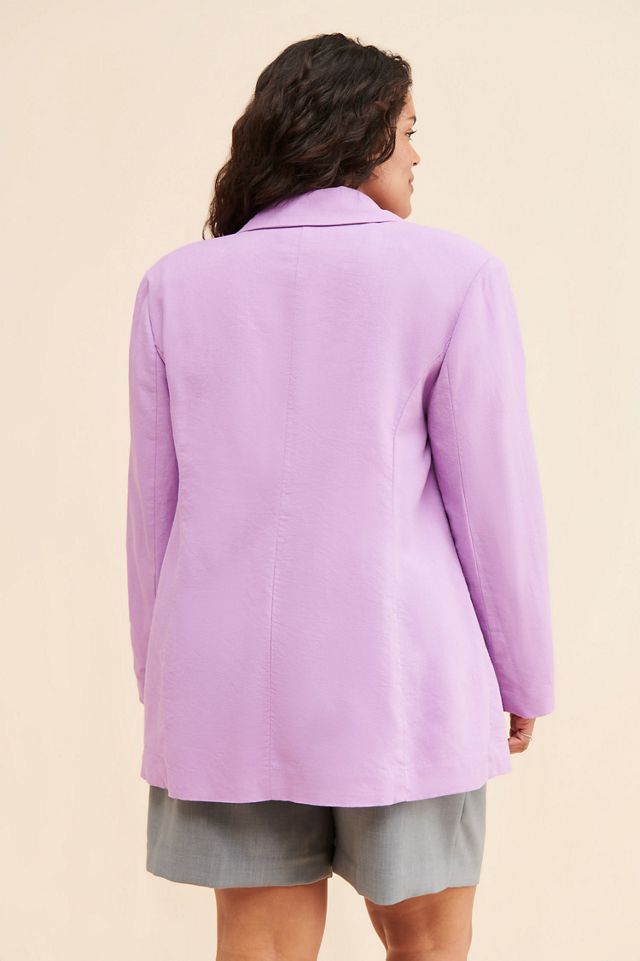 Eloquii Oversized Strong Shoulder Blazer #1