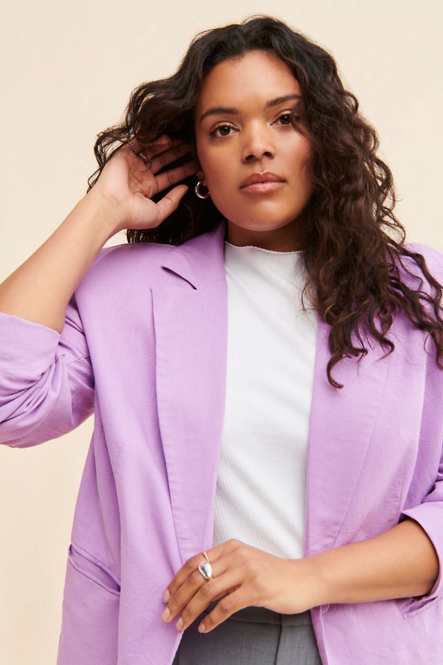 Eloquii Oversized Strong Shoulder Blazer #3