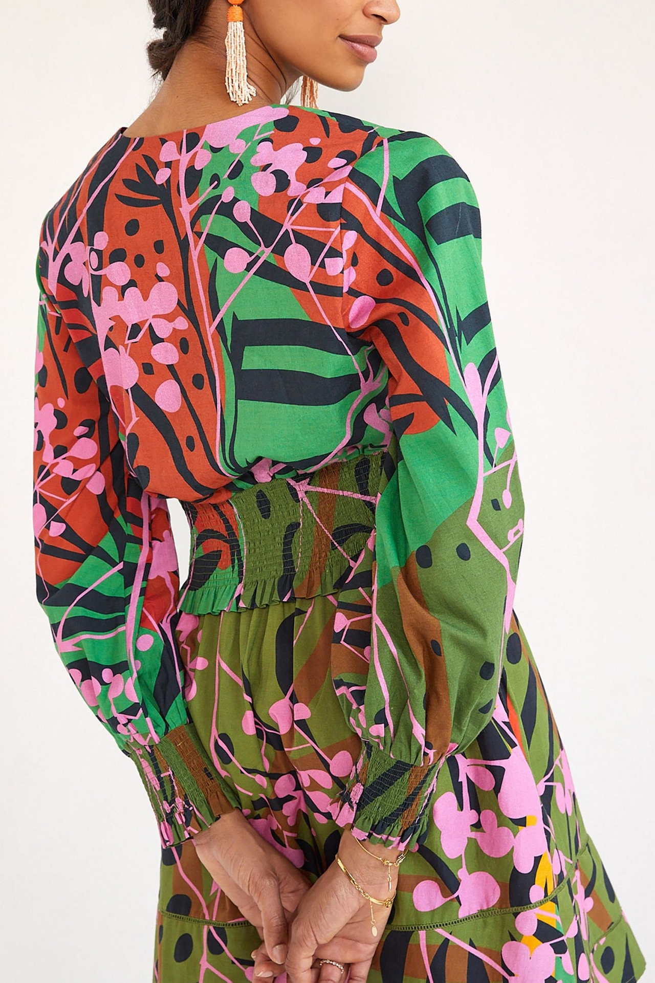 Roopa Pemmaraju Printed Surplice Top