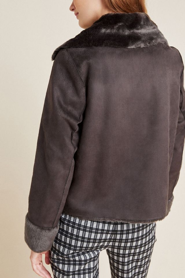 Ruby + Ed Evita Faux-Fur Aviator Jacket #1