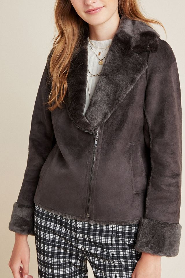 Ruby + Ed Evita Faux-Fur Aviator Jacket #2