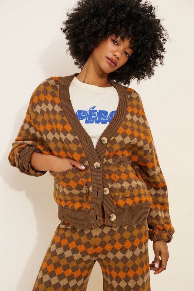 Known Supply Bruno Argyle Cardigan Sweater #2