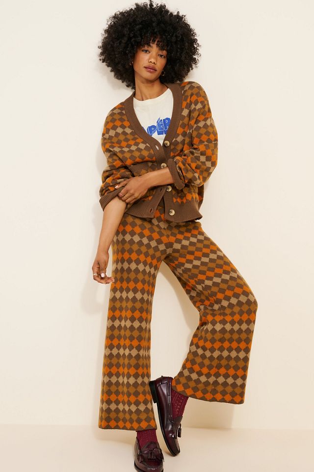 Known Supply Bruno Argyle Cardigan Sweater #3