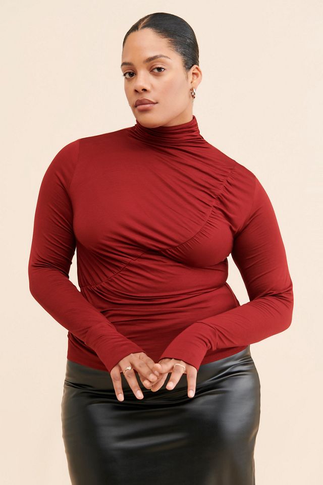 Eloquii Tissue Ruched Detail Top #2