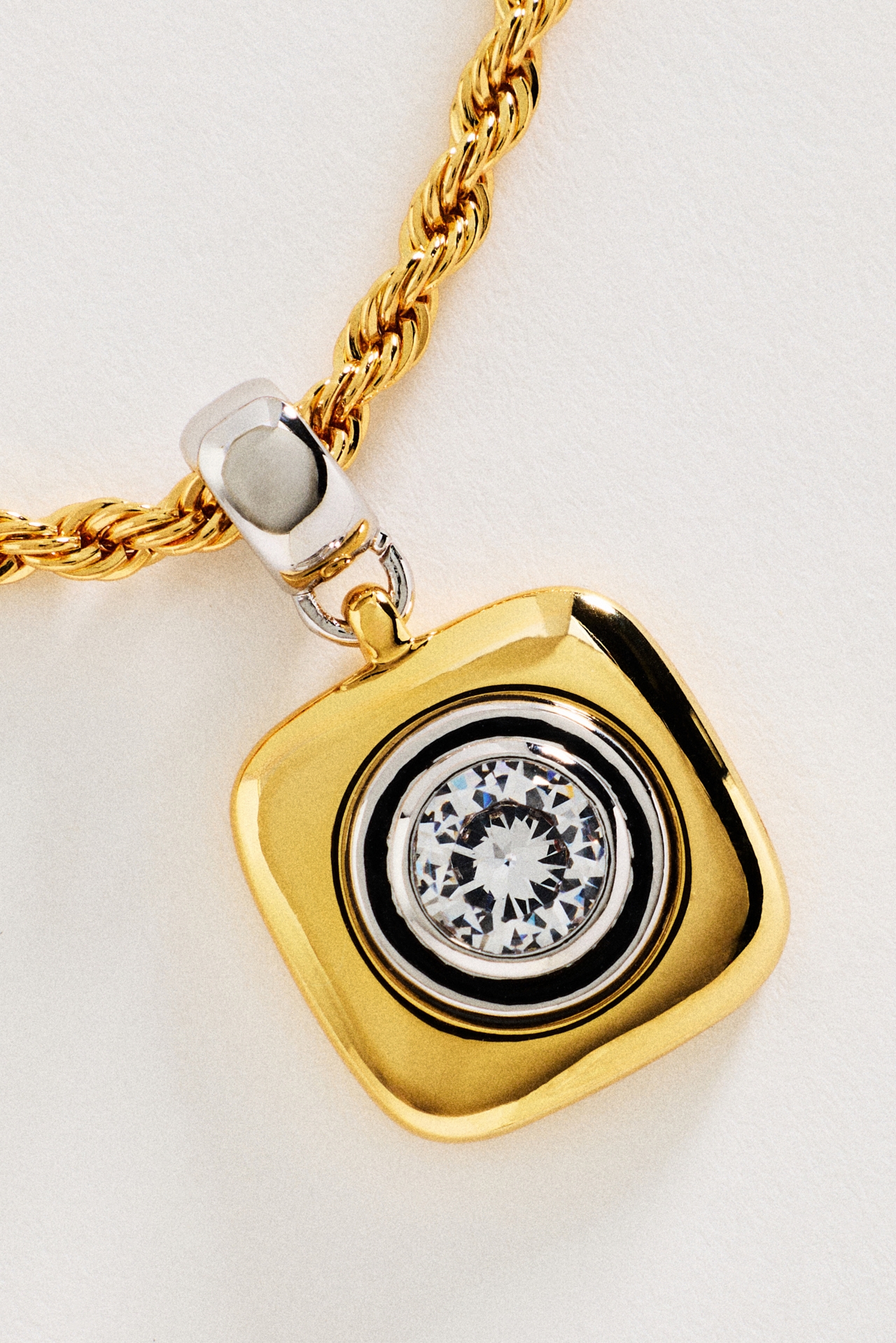 Luv Aj Luna Bezel Pendant Necklace