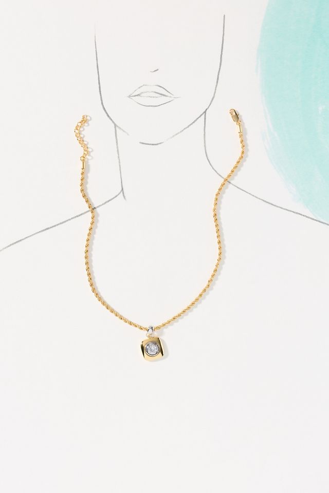 Luv Aj Luna Bezel Pendant Necklace #2