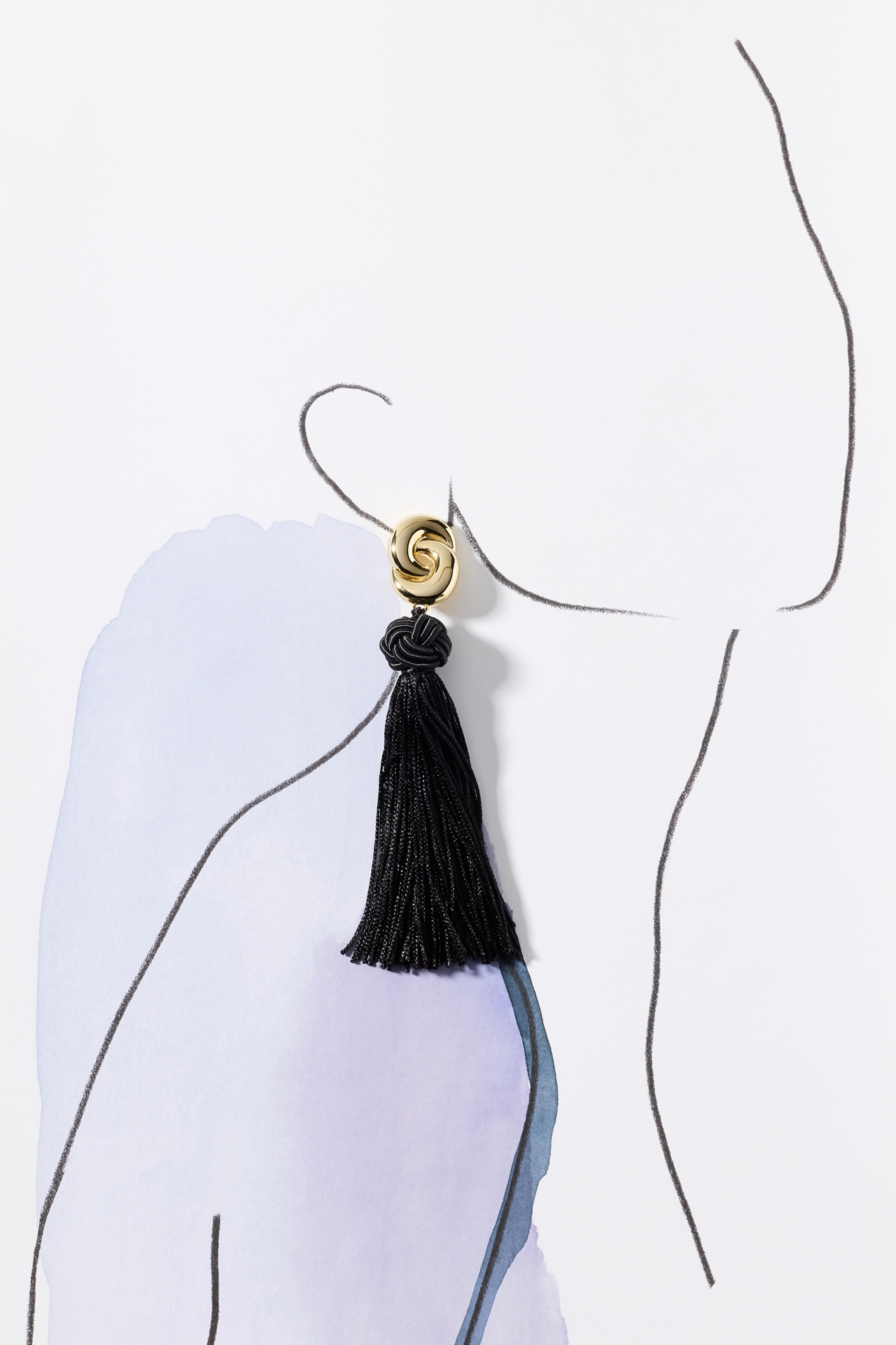 Luv AJ Solstice Knot Tassel Earrings