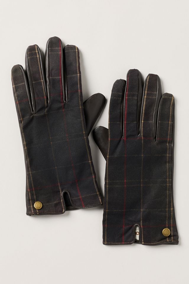 Barbour Scarlet Tartan Gloves #1