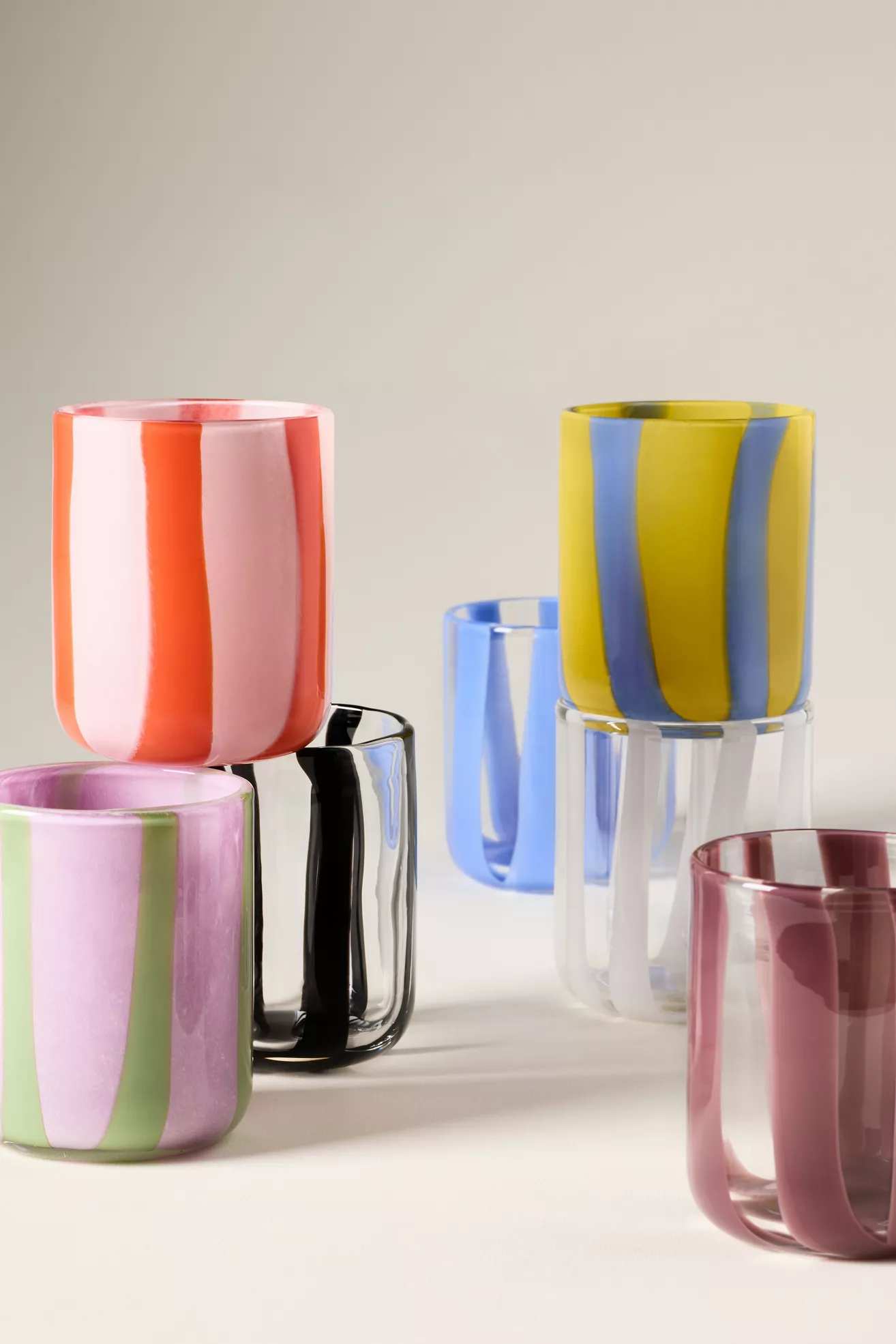 Ribbon Stripe Icon Juice Glass - thumbnail 5