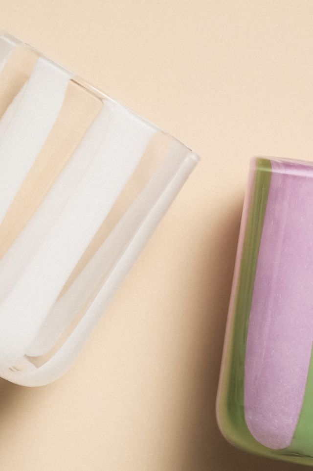 Ribbon Stripe Icon Juice Glass #3