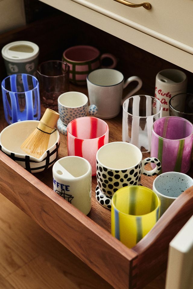 Ribbon Stripe Icon Juice Glass #7
