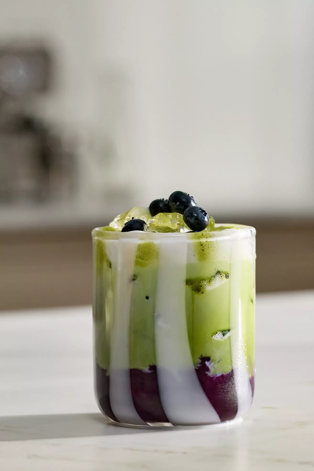 Ribbon Stripe Icon Juice Glass