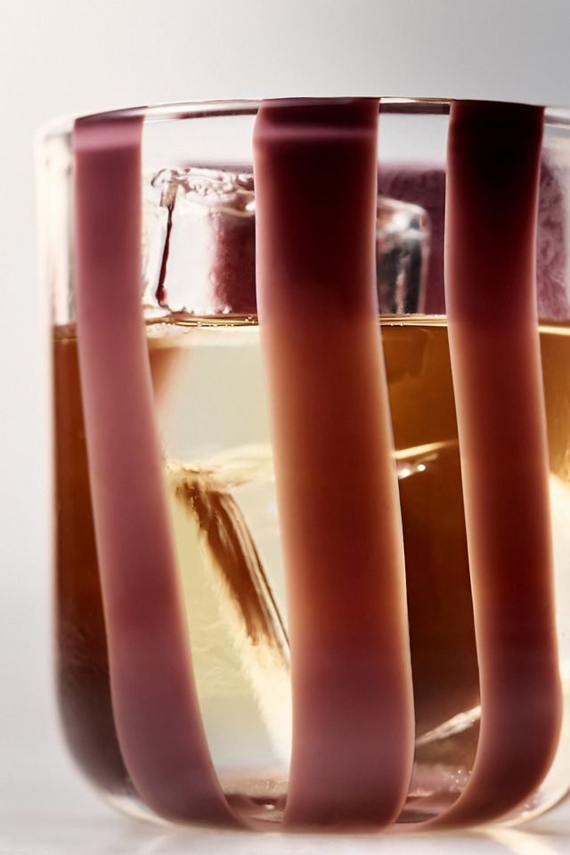 Ribbon Stripe Icon Juice Glass #5
