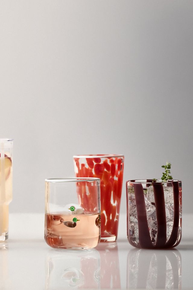 Ribbon Stripe Icon Juice Glass #6