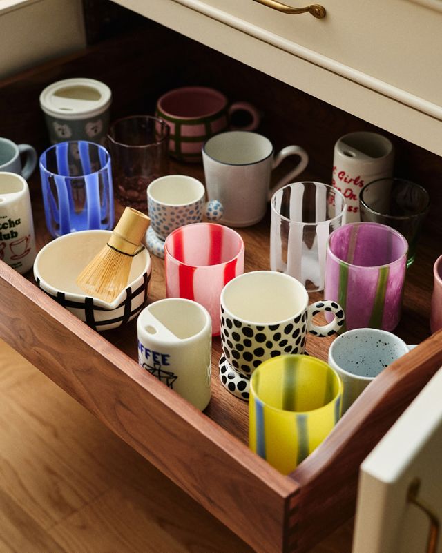 Verre à jus à rayures ruban By Anthropologie #4