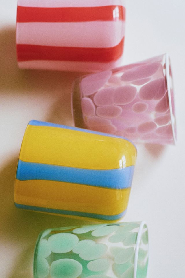 Ribbon Stripe Icon Juice Glass #8