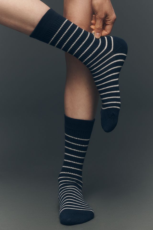 American Trench Striped Crew Socks #1