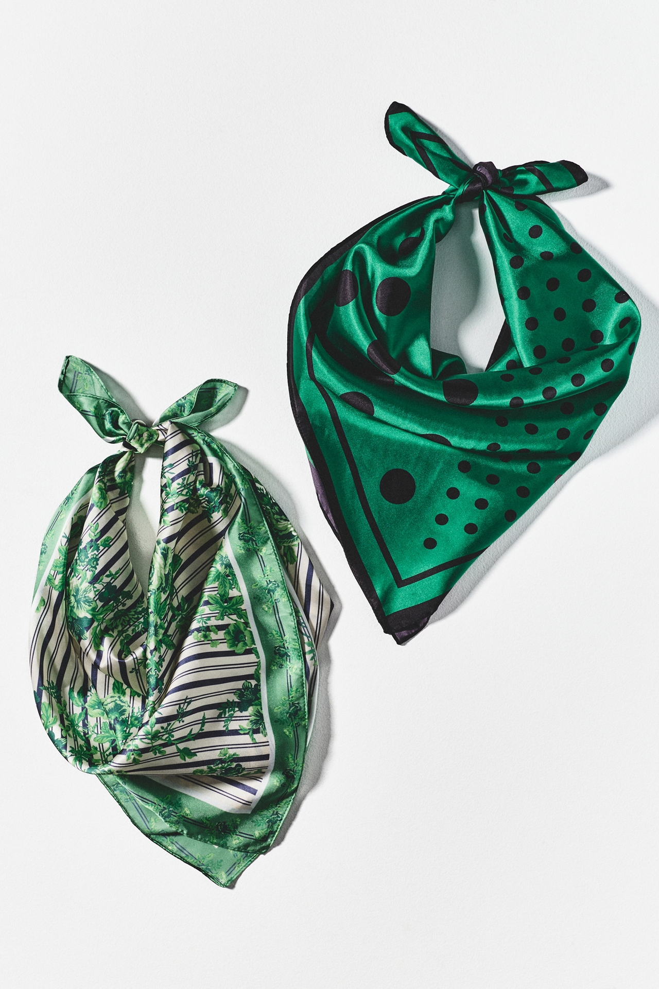 By Anthropologie Printed Hair Scarves, Set of 2