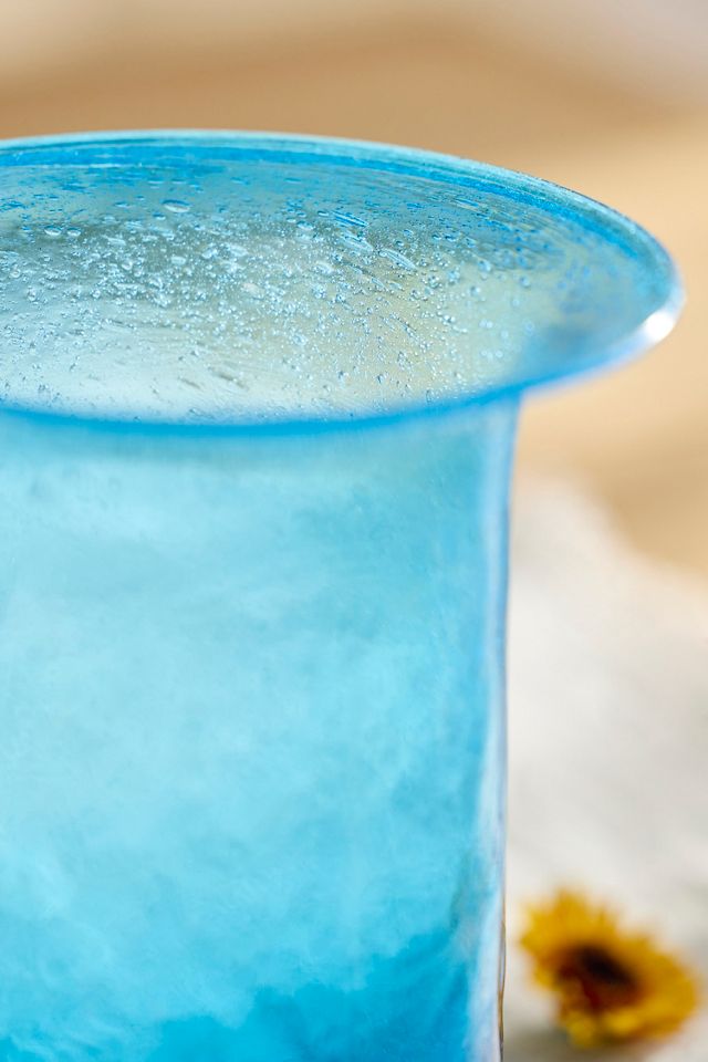 Flared Rim Recycled Glass Vase #1