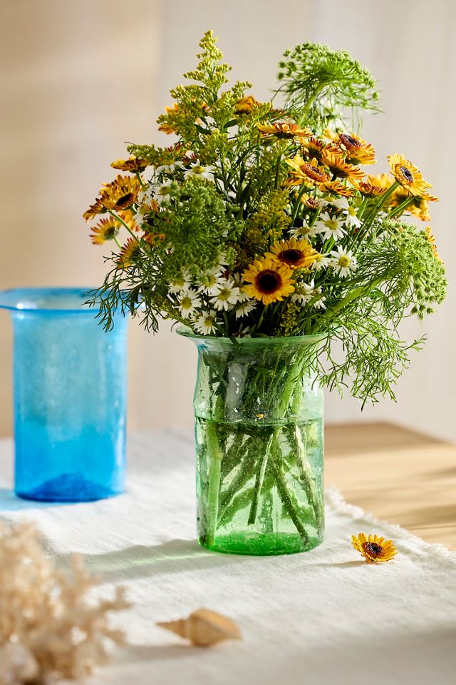 Flared Rim Recycled Glass Vase #2