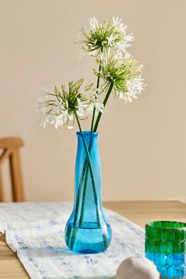 Narrow Neck Recycled Glass Vase