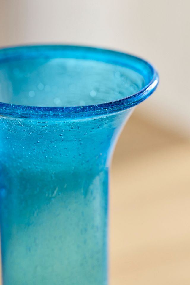 Flute Neck Recycled Glass Vase #1