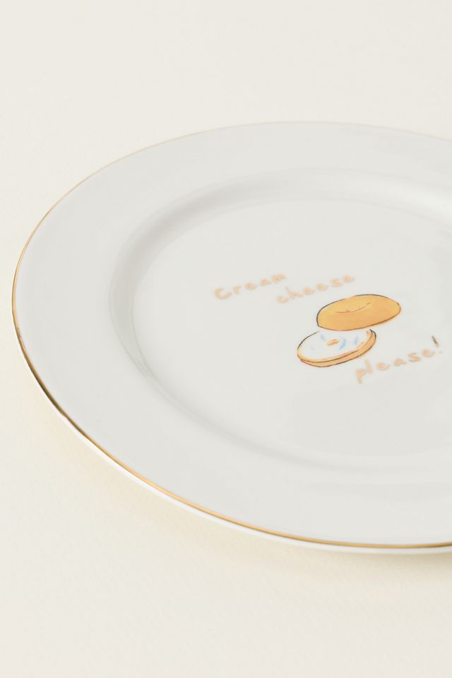 Ashe 24k Gold Accent Stoneware Dessert Plate #3