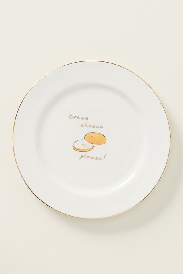 Ashe 24k Gold Accent Stoneware Dessert Plate #2