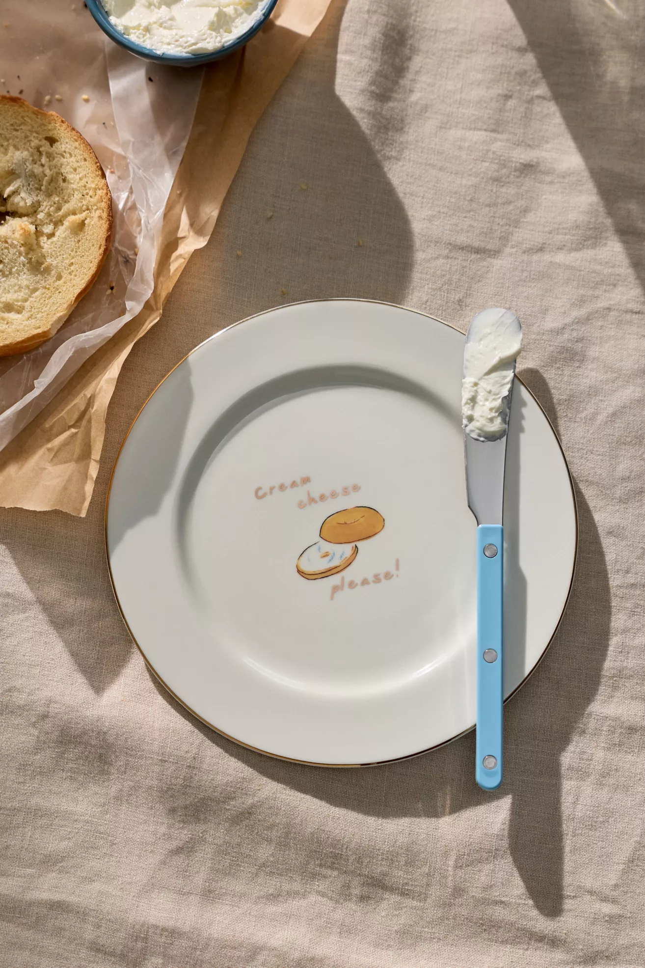 Ashe 24k Gold Accent Stoneware Dessert Plate - thumbnail 6