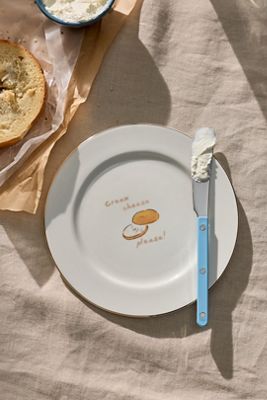 Ashe 24k Gold Accent Stoneware Dessert Plate