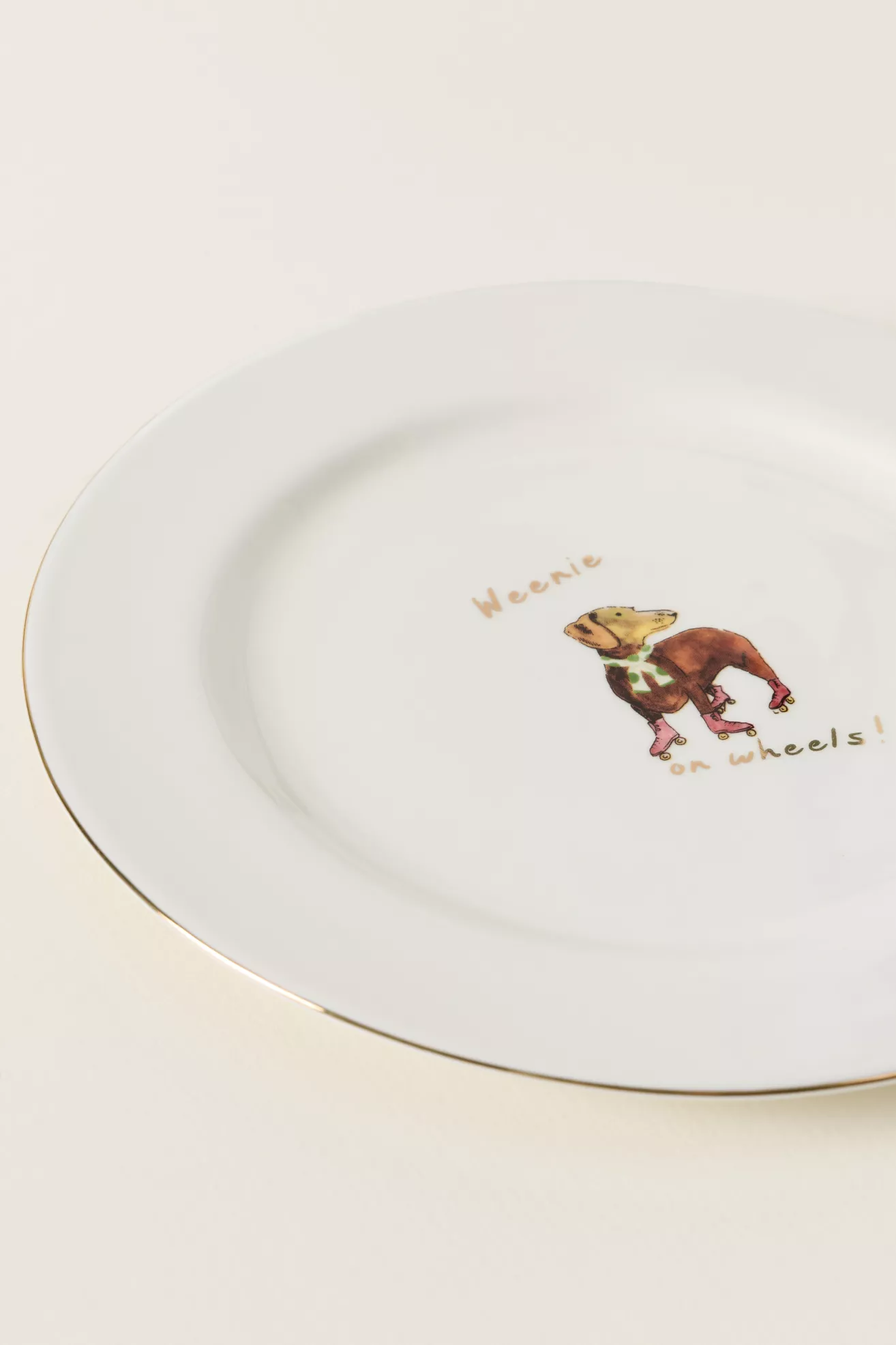 Ashe 24k Gold Accent Stoneware Dessert Plate - thumbnail 4