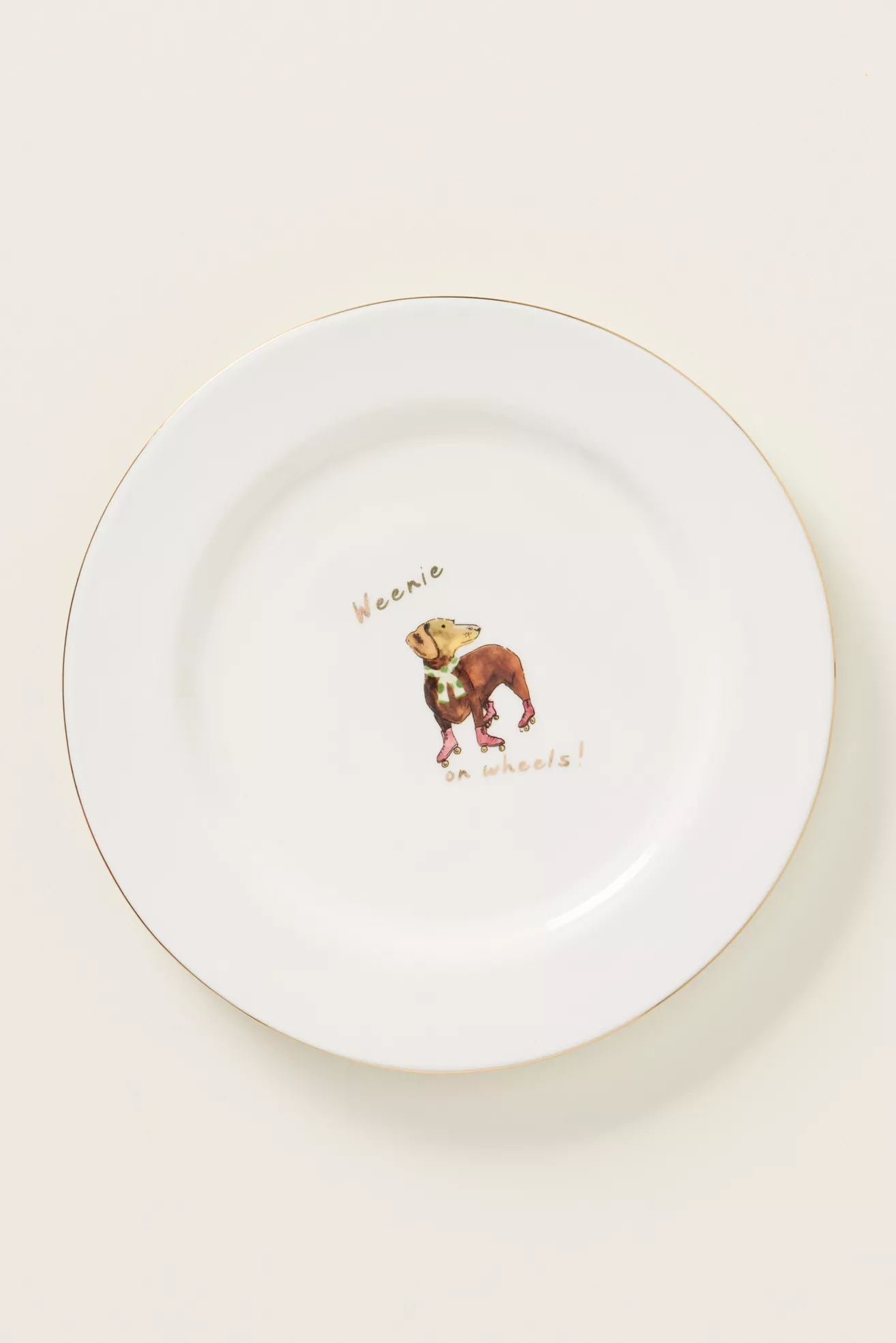 Ashe 24k Gold Accent Stoneware Dessert Plate - thumbnail 3