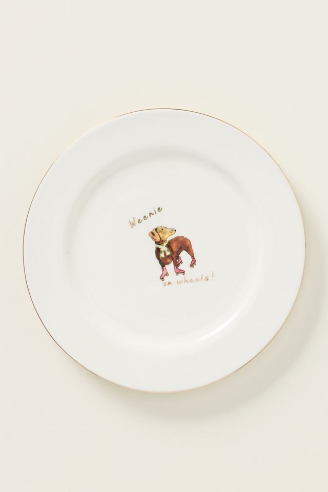 Ashe 24k Gold Accent Stoneware Dessert Plate #2