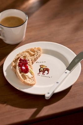 Ashe 24k Gold Accent Stoneware Dessert Plate