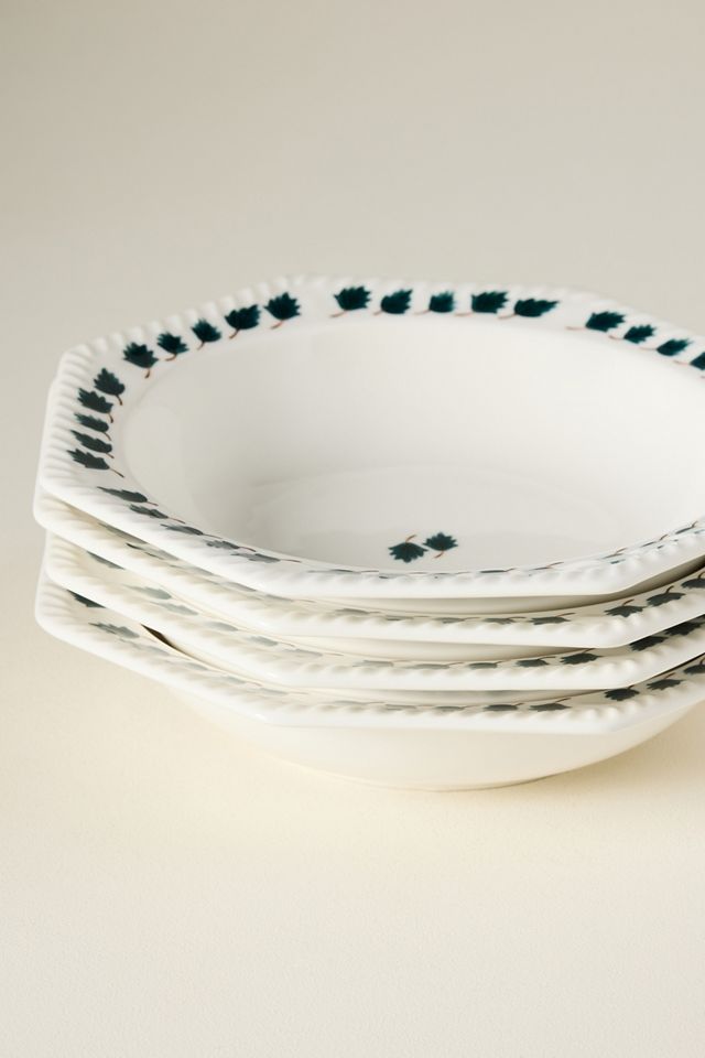 Alana Stoneware Pasta Bowls, Set of 4 #1