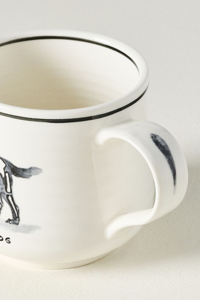 Molly Hatch Stoneware Halloween Dog Mug #2