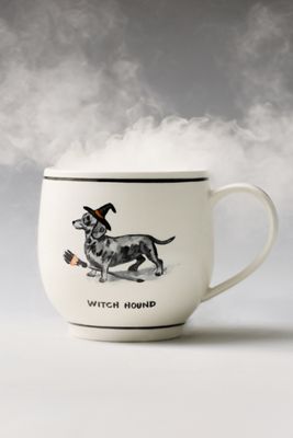 Molly Hatch Stoneware Halloween Dog Mug